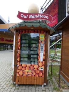 Timisoara Egg Vending Machine: great idea! If the markets are closed, you can still make yourself an omelet!