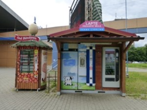 Egg and Milk Vending Machines: The egg (eggs sold in cartons) and milk (bring your own bottle) machines are an initiative to help local farmers. This way farmers sell directly to the public and can make a bit more money on their products.