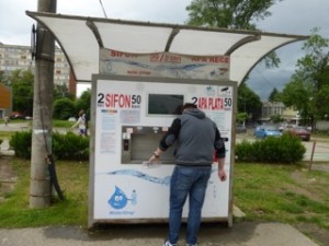 Spring Water Automat: City water is good, but local spring water is better! And available for pennies. Bring your own bottle!